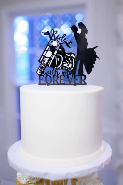 Wedding cake detail from a Coccadotts dessert display — Ryan Smith Photography
